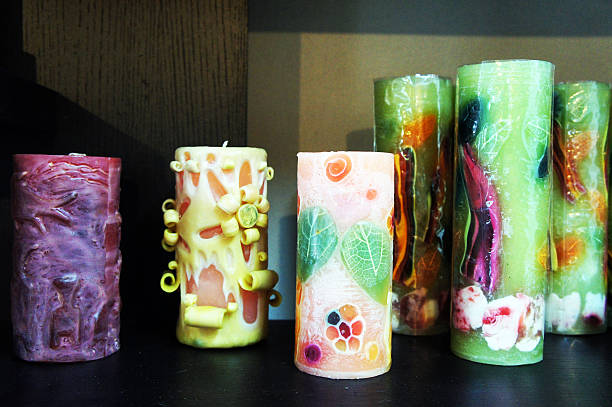 colorful-flower-candle